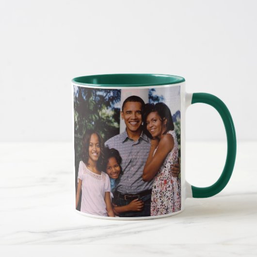 President Obama Amerika's eerste familie Mok (Rechts)