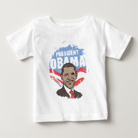 President Obama Baby T-Shirt (Voorkant)