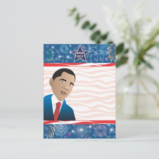 President Obama Briefkaart (Staand voorkant)