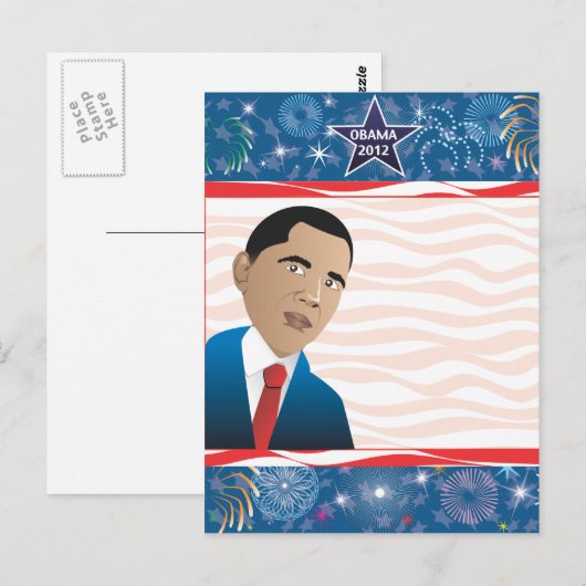President Obama Briefkaart (Voorkant / Achterkant)