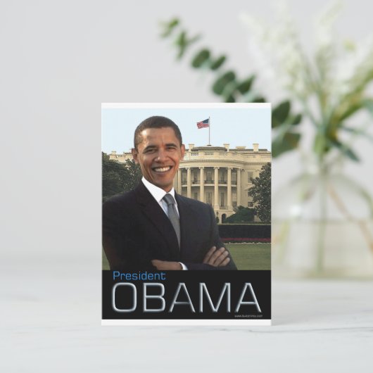 President Obama Briefkaart (Staand voorkant)