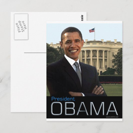 President Obama Briefkaart (Voorkant / Achterkant)