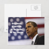 President Obama Briefkaart (Voorkant / Achterkant)