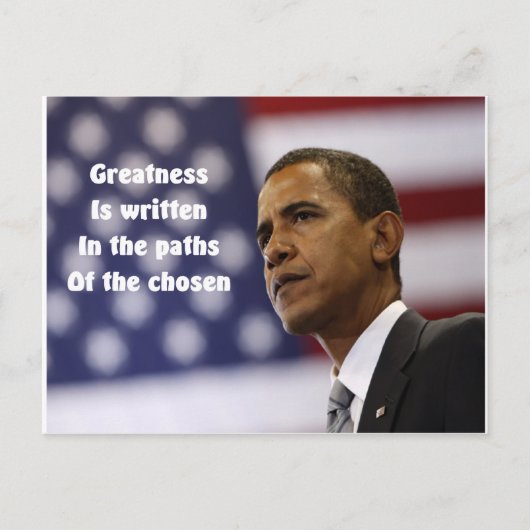 President Obama Briefkaart (Voorkant)