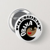 President Obama Buttonnen Ronde Button 5,7 Cm (Voorkant /achterkant)