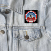President Obama CHANGE Vierkante Button 5,1 Cm (In situ)