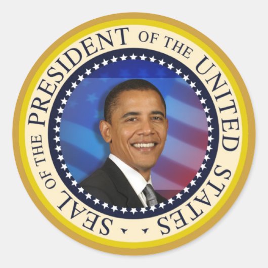 President Obama Collectibles Grote 3" Sticker (Voorkant)