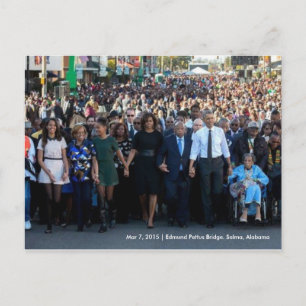 President Obama Edmund Pettus Bridge, Selma Briefkaart