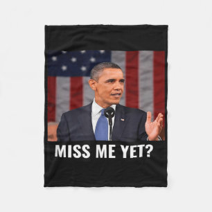 President Obama en de Amerikaanse vlag: een grappi Fleece Deken