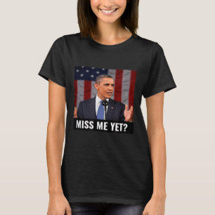 President Obama en de Amerikaanse vlag: een grappi T-shirt