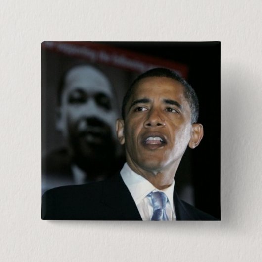 President Obama en Dr. King "What A Dream" Vierkante Button 5,1 Cm (Voorkant)