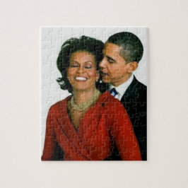 PRESIDENT OBAMA EN EERSTE LADY-PUZZLE LEGPUZZEL