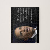 President Obama en het citaat "Maak vooruitgang" Legpuzzel (Verticaal)