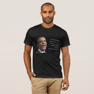 President Obama En "Maak Voortgang" Citaat T-shirt