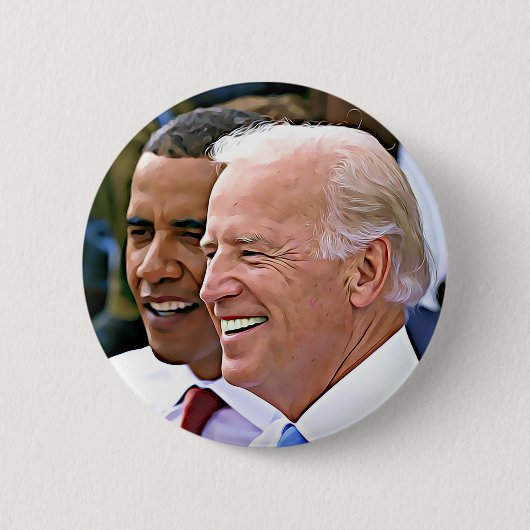 President Obama en vice-President Biden Button (Voorkant)