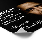 President Obama Farewell & Bedankt Poster (Hoek)