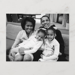 President Obama First Family Briefkaart