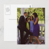President Obama First Family Briefkaart (Voorkant / Achterkant)