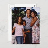 President Obama First Family Briefkaart (Voorkant / Achterkant)