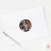President Obama First Family Ronde Sticker (Envelop)