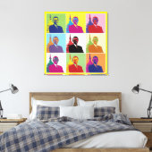President Obama Funky Modern Pop Art Canvas Afdruk (Insitu (Slaapkamer))