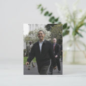 President Obama gaat naar de basketbalcursus Briefkaart (Staand voorkant)