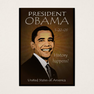 President Obama - Grunge pocketkalender Visitekaartje