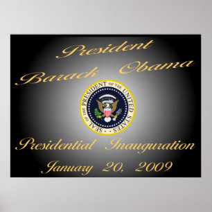 President Obama Herdenking 40"x30" Poster