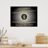 President Obama Herdenking 40"x30" Poster (Keuken)