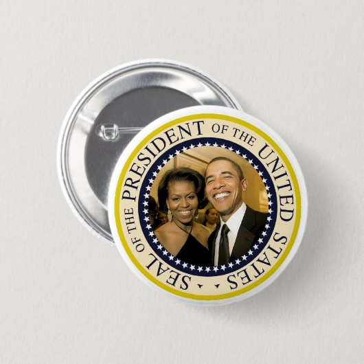 President Obama Herdenkingsdag Button (Voorkant /achterkant)