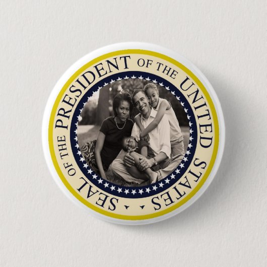 President Obama Herdenkingsdag Button (Voorkant)