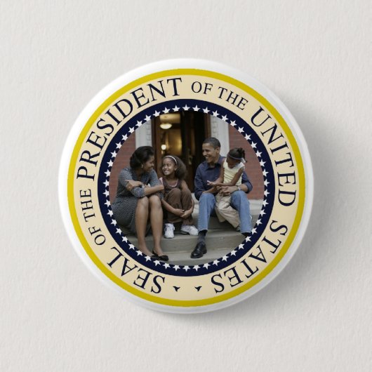 President Obama Herdenkingsdag Button (Voorkant)