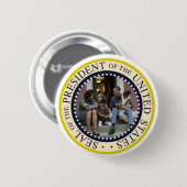 President Obama Herdenkingsdag Button (Voorkant /achterkant)