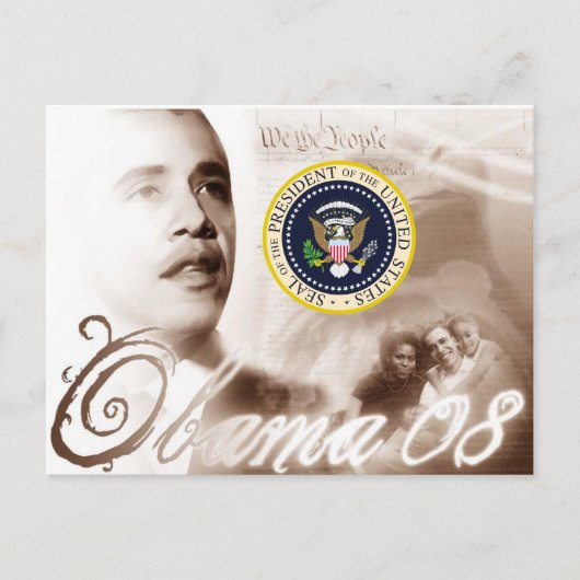 President Obama herdenkingsgeschenken Briefkaart (Voorkant)
