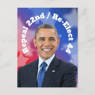 President Obama herkiezen Briefkaart