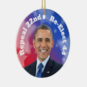 President Obama herkiezen Keramisch Ornament (Rechts)