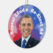 President Obama herkiezen Keramisch Ornament (Links)
