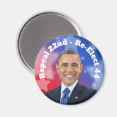 President Obama herkiezen Magneet (Voorkant / Achterkant)