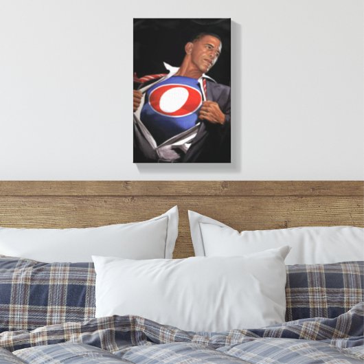 President Obama herkozen op stretched canvas (Insitu (Slaapkamer))