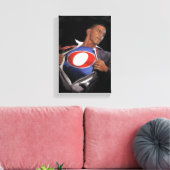 President Obama herkozen op stretched canvas Afdruk (Insitu (Woonkamer))