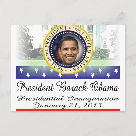 President Obama herverkiezing 2012 Briefkaart (Voorkant)