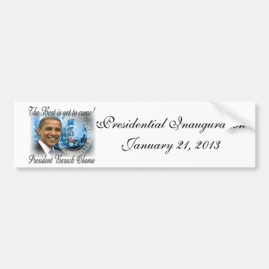 President Obama herverkiezing 2012 Bumpersticker (Voorkant)