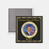 President Obama herverkiezing 2012 Magneet (Voorkant / Achterkant)