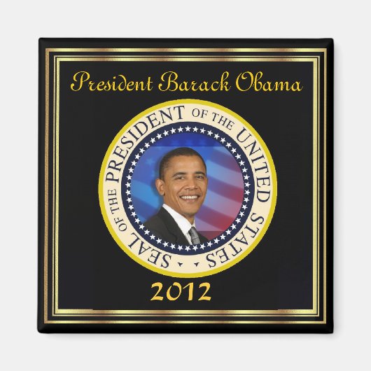 President Obama herverkiezing 2012 Magneet (Voorkant)