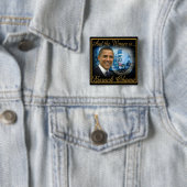 President Obama herverkiezing 2012 Vierkante Button 5,1 Cm (In situ)