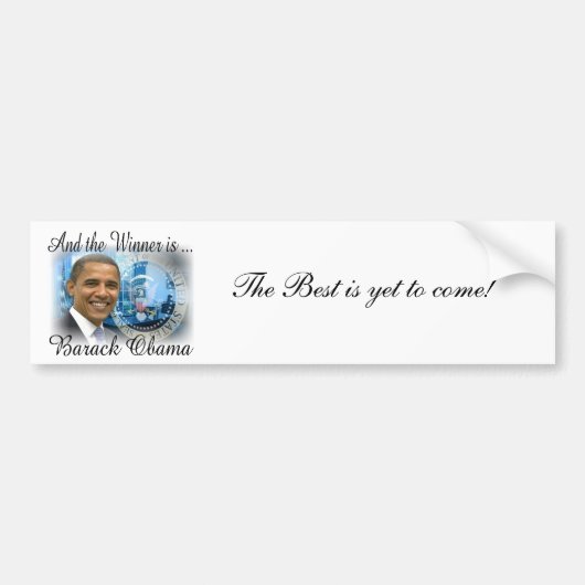 President Obama herverkiezing Keepsakes Bumpersticker (Voorkant)