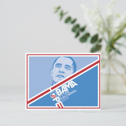 President Obama Hope Briefkaart (Staand voorkant)