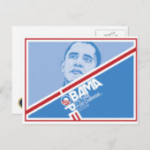 President Obama Hope Briefkaart (Voorkant / Achterkant)