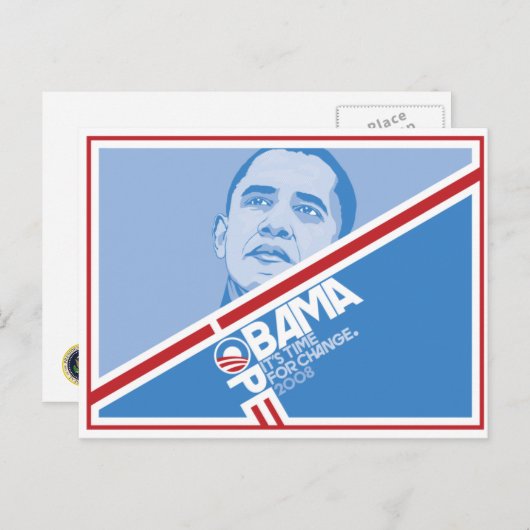 President Obama Hope Briefkaart (Voorkant / Achterkant)
