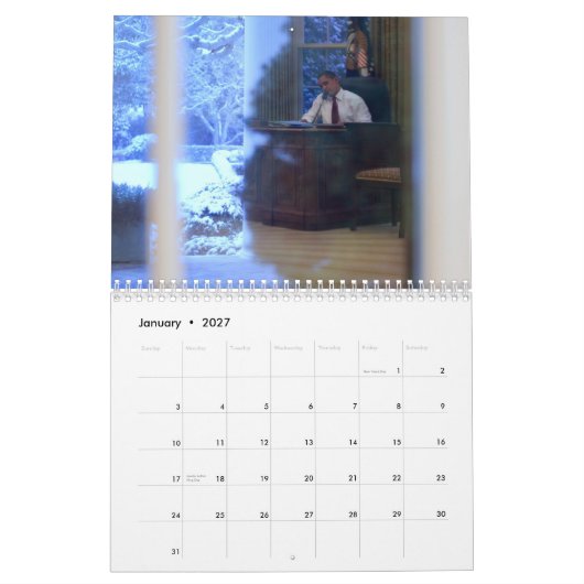 PRESIDENT OBAMA IN HET WITTE HUIS 2011 KALENDER (Jan 2027)